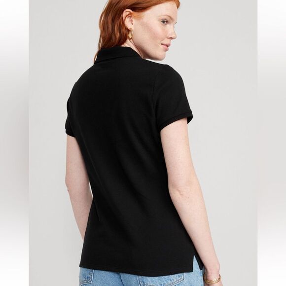 Bundle of 2 Old Navy Women’s Black Polo Shirts – Size L - Picture 3 of 11